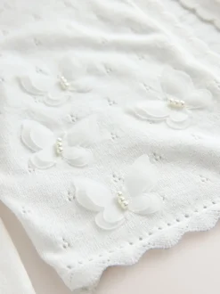 Blanc - Boléro Butterfly Occasion (3-16ans)