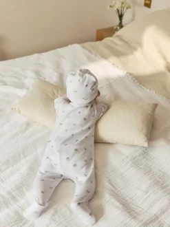 Blanc - Born in 2026 Bébé Combinaison de nuit & Chapeaux (0-9mois)