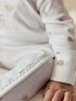 Blanc - Born in 2026 Bébé Combinaison de nuit & Chapeaux (0-9mois)