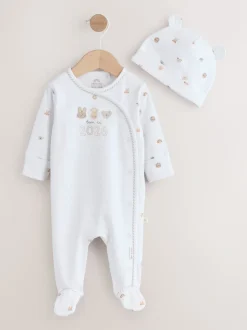 Blanc - Born in 2026 Bébé Combinaison de nuit & Chapeaux (0-9mois)