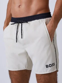 Blanc - BOSS Starfish Quick Dry Shorts de bain
