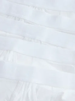 Blanc - Boxer A-Front en coton riche