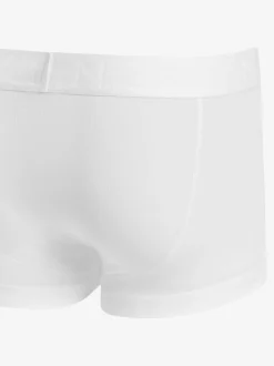 Blanc - Boxers hipsters riches en coton mélangé