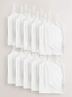 Blanc - Caracos à bretelles élastiques (1.5-16ans)