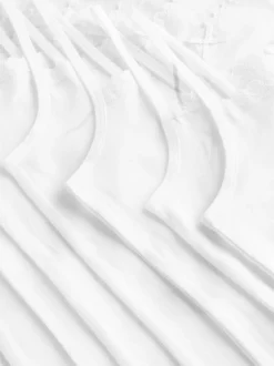 Blanc - Caracos à bretelles élastiques (1.5-16ans)