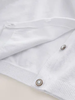 Blanc - Cardigan (3 à 10 ans)