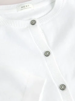 Blanc - Cardigan boutonné 3ans-16ans (3mois-16ans)