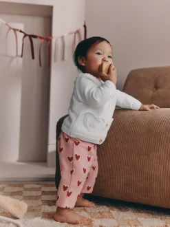 Blanc - Cardigan boutonné avec poche cœur bébé (0mois-2ans)