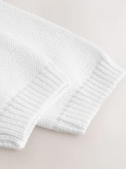 Blanc - Cardigan boutonné avec poche cœur bébé (0mois-2ans)