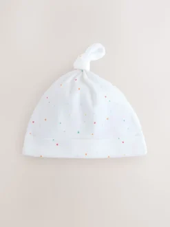 Blanc - Chapeaux à nouer pour bébé 3 paquet (0-12mths)