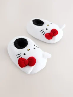 Blanc - Chaussons Hello Kitty en peluche