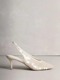 Blanc - Chaussures à talons Forever Comfort® à bout rond et à sequins