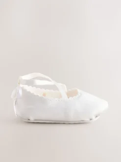Blanc - Chaussures d’occasion à nœud bébé (0-24mois)