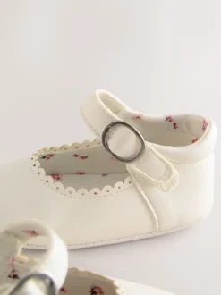 Blanc - Chaussures Mary Jane pour bébé (0-24mths)