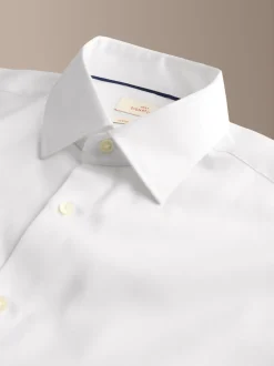 Blanc - Chemise Signature en coton satiné