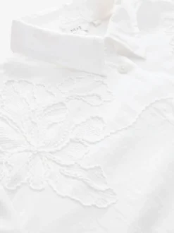 Blanc - Chemise texturée Cornelli