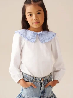 Blanc - Chemisier Angel & Rocket Rayure Manches longues Betty