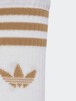 Blanc - Col rond - adidas Originals 3-Rayures Chaussettes Col rond 3 paires