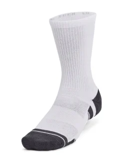 Blanc - Col rond - Lot de 3 chaussettes Under Armour Performance Tech