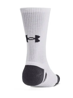 Blanc - Col rond - Lot de 3 chaussettes Under Armour Performance Tech