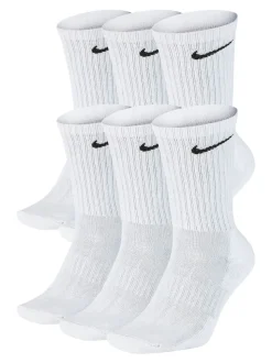 Blanc - Col rond - Lot de chaussettes Nike Everyday Cushioned 6