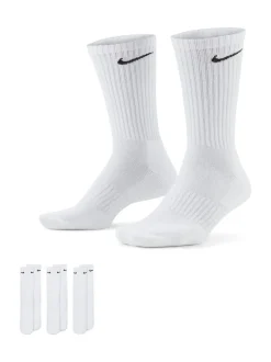 Blanc - Col rond - Lot de chaussettes Nike Everyday Cushioned Crew 3 (0)