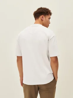 Blanc - Coupe ample - T-shirt épais