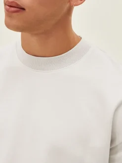 Blanc - Coupe ample - T-shirt épais