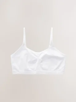 Blanc - Crop Tops sans couture 2 Lot (7-16ans)