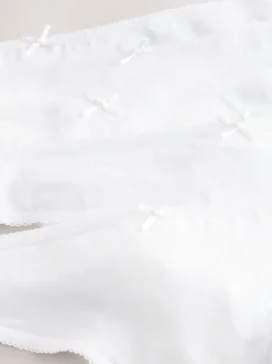 Blanc - Culotte en coton riche 5 Pack