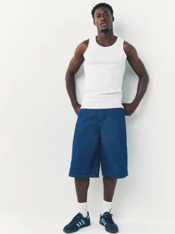 Blanc - débardeur côtelé 2 Lot