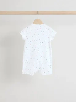 Blanc - Dors-bien zippé 100% coton Lot de 3 (0mois3ans)