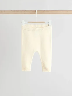 Blanc - Ensemble cardigan en maille à nœud à volants (0mois-3ans)