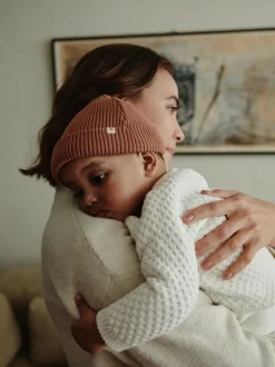 Blanc - Ensemble pull et pantalon en maille bébé (0mois-2ans)