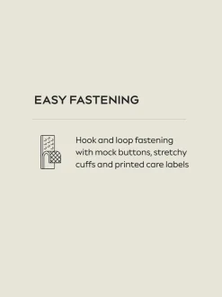 Blanc - Fermeture par contact Cotton Rich Extensible Manches longues School Chemises (3-17yrs)