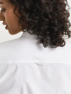Blanc - Gant Chemise Oxford stretch ajustée