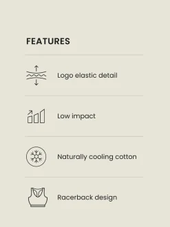 Blanc - Haut court Active Sports Low Impact Ultimate Comfort