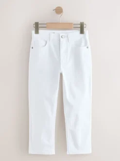 Blanc - Jeans extensibles (3-17yrs)