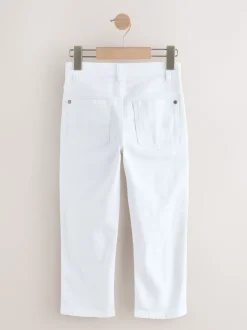 Blanc - Jeans extensibles (3-17yrs)