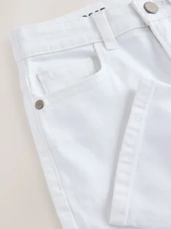 Blanc - Jeans extensibles (3-17yrs)