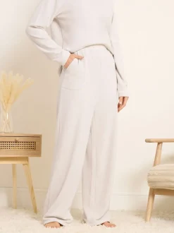 Blanc - Jogging Long Tall Sally en micropolaire