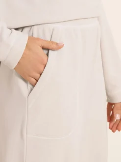 Blanc - Jogging Long Tall Sally en micropolaire