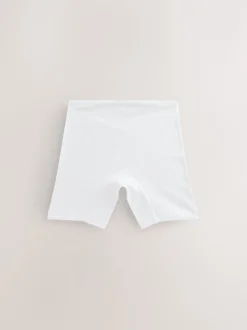 Blanc - Long Leg Short Caleçons 5 Lot (2-16ans)