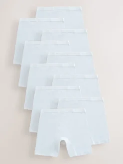 Blanc - Long Leg Short Caleçons 10 Lot (2-16ans)