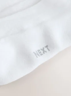 Blanc - Lot de 10 - Chaussettes de sport mi-hautes rembourrées