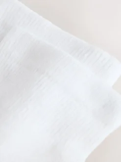 Blanc - Lot de 10 - Chaussettes de sport mi-hautes rembourrées