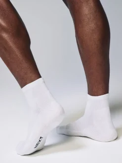 Blanc - Lot de 5 - Chaussettes de sport mi-hautes rembourrées