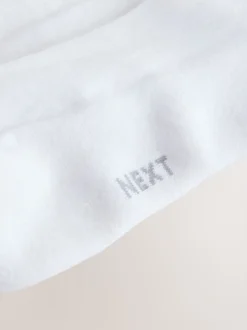 Blanc - Lot de 5 - Chaussettes de sport mi-hautes rembourrées