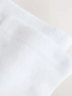 Blanc - Lot de 5 - Chaussettes de sport mi-hautes rembourrées