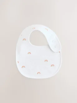 Blanc - Lot de 5 bavoirs imprimés animal Bébé